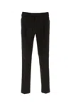 Pt Torino Stretch Cotton Pant With Pockets And Loops In Black