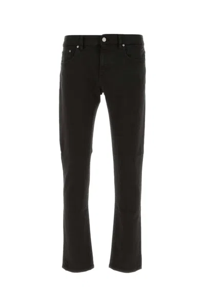 Pt Torino Black Stretch Denim Jeans In Brown