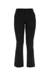 Pt Torino Black Stretch Polyester Blend Pant In Black