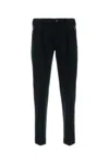 Pt Torino Stretch Viscose Blend Trousers Featuring Pockets In Black