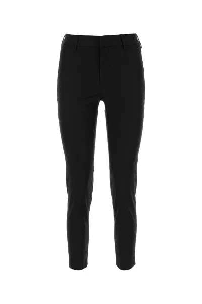 Pt Torino Black Stretch Viscose Pant
