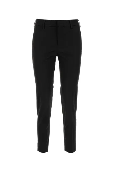 PT TORINO BLACK STRETCH VISCOSE PANT