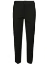 Pt Torino Black Stretch Cotton Blend Pant In Black