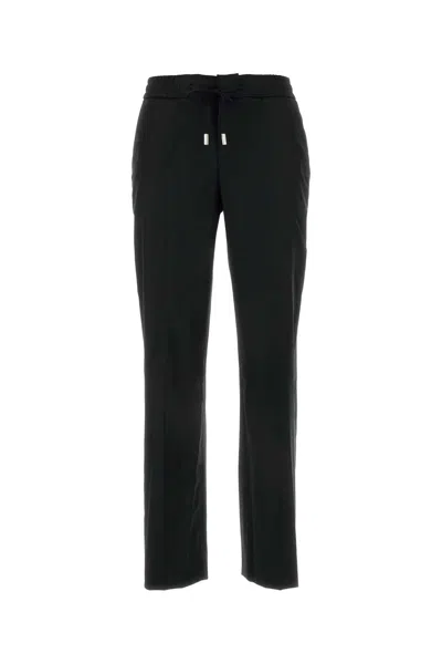 PT TORINO BLACK STRETCH WOOL BLEND PANT