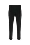 Pt Torino Stretch Cotton Pant With Pockets And Loops In Black