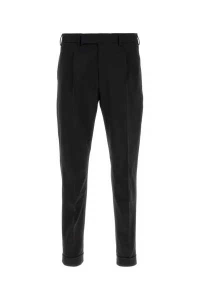 PT TORINO PT TORINO BLACK STRETCH WOOL PANT