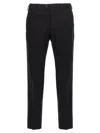 Pt Torino Rebel Pleated Trousers With Elastic Waistband In Black
