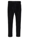 Pt Torino Rebel Corduroy Tapered Trousers In Black
