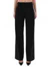 Pt Torino Black Virgin Wool Trousers In Black