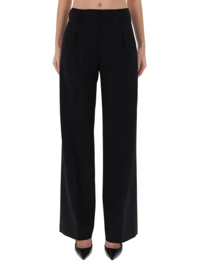 Pt Torino Black Virgin Wool Trousers