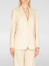 Pt Torino Linen Blend Blazer Embroidered Stripes
