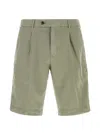 Pt Torino Green Solid Shorts In Green