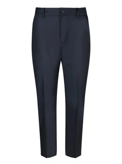 Pt Torino Blend Cotton Trousers In Black