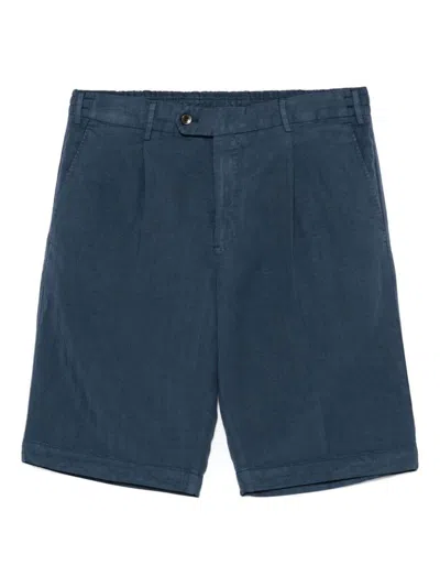 Pt Torino Bermuda Shorts Back Pockets In Blue