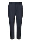 Pt Torino Grey Cotton Trousers In Blue