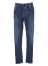 Pt Torino Blue Cotton Jeans In Blue