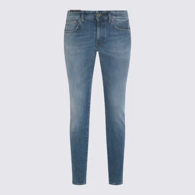 Pt Torino Blue Cotton Jeans