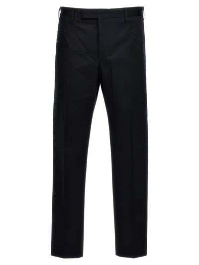 Pt Torino Tapered Cotton Pants In Black