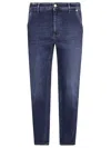 Pt Torino Blue Denim Jeans With Impeccable Fit In Blue