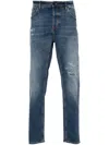 Pt Torino Slim-fit Jeans In Medium-rise Cotton In Blue