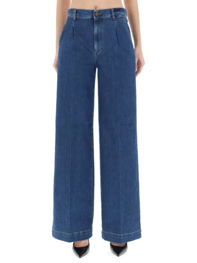 Pt Torino Blue Loose High Rise Jeans In Black