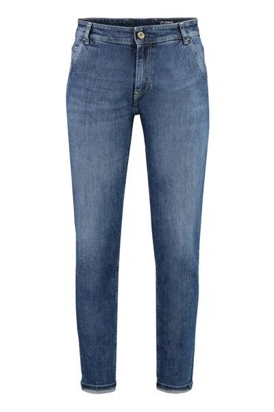 Pt Torino Blue Mid Rise Jeans