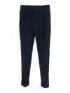 Pt Torino Blue Pants With Pences And Belt Loops In Cotton Blend Man In Blue