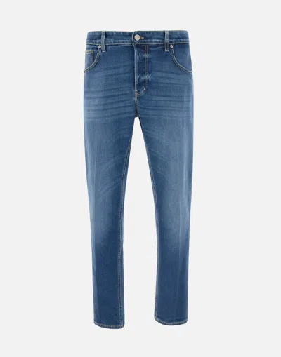 Pt Torino Reggae 5 Pocket Stretch Denim Jeans In Ocean Blue