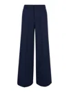 Pt Torino Blue Regular Flat Front Pants In Blue