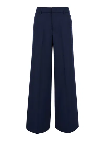 PT TORINO WOMEN BLUE REGULAR FLAT FRONT PANTS, 24 LUXURY PANTS FOR WOMEN DARVEYS