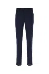 Pt Torino Dark Grey Stretch Cotton Chino Pant In Bluaperto