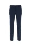 Pt Torino Blue Stretch Cotton Pant In Neutral