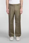 Pt Torino Bp65 Pants In Green Cotton In Green