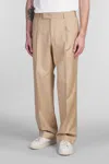 Pt Torino Bp75 Pants In Beige Cotton In Beige