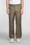 Pt Torino Bp65 Pants In Green Cotton In Green