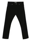 Pt Torino Slim Fit Stretch Cotton Jeans In Black