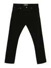 Pt Torino Slim Fit Stretch Cotton Jeans In Black