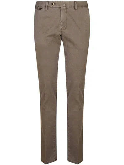 Pt Torino Brown Cotton Trousers