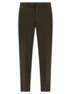 Pt Torino Trousers Back Side Pockets Loops In Brown
