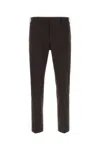 Pt Torino Cotton Trousers With Front And Back Pockets In Brown