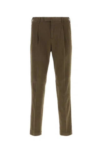 PT TORINO BROWN STRETCH COTTON PANT