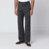 Pt Torino Wool Trousers With Side And Back Pockets In Gray