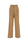 Pt Torino Camel Lyocell Blend Palazzo Pant