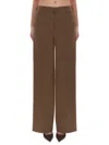 Pt Torino Brown Virgin Wool Trousers In Brown