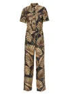 Pt Torino Women's Viscose Jumpsuit Pockets In Brown