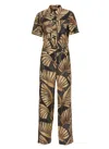 Pt Torino Brown Viscose Jumpsuit