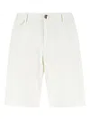 Pt Torino Button-fastening Bermuda Shorts In White
