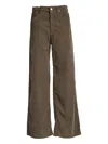 Pt Torino Button-fastening Corduroy Pants In Brown