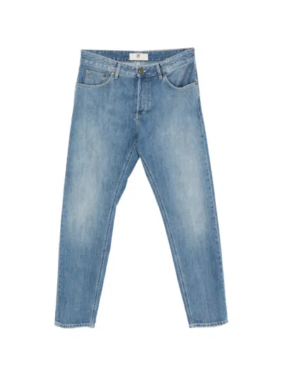 Pt Torino Button-fastening Jeans In Blue