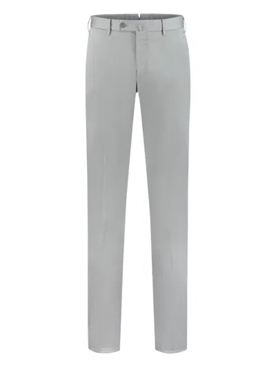 Pt Torino Button-fastening Trousers In Gray